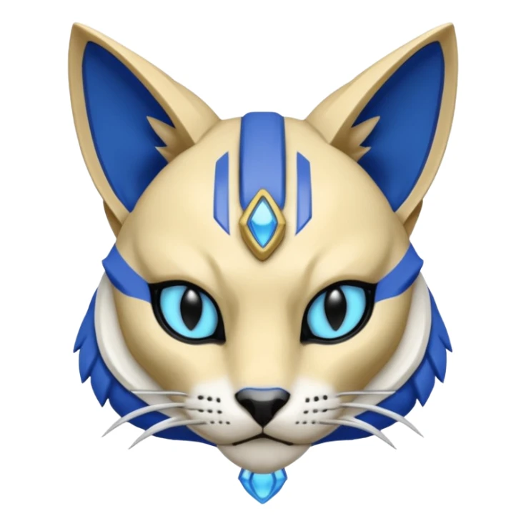 Bastet-Gatomon-Vernid-Protogen-Digimon-Fakémon-Pokémon-creature  sticker