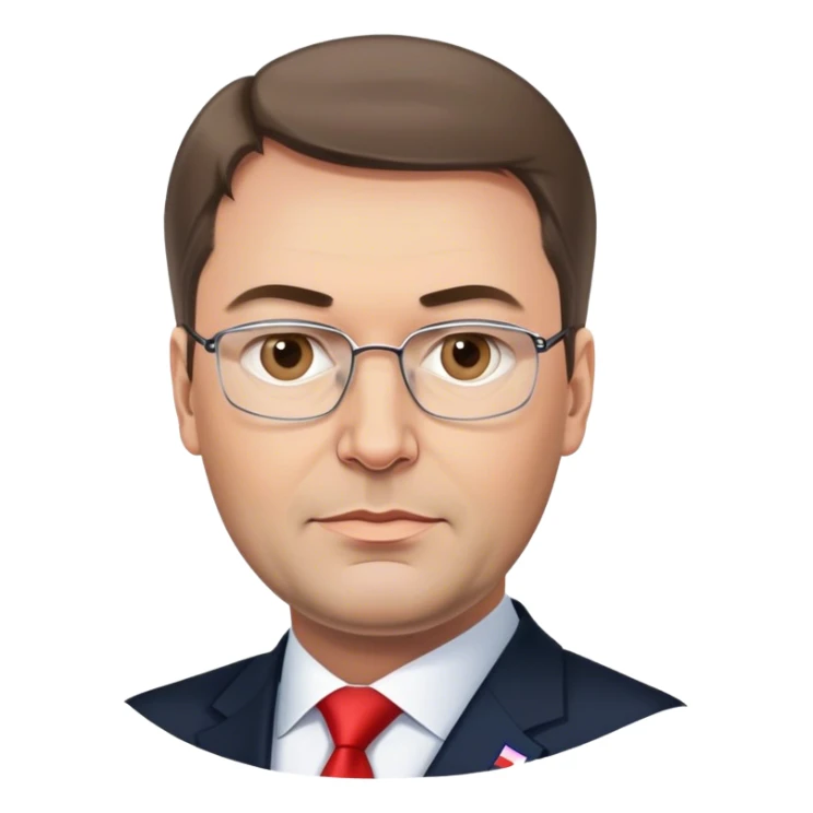 aleksandar vučić the president of Serbia  sticker