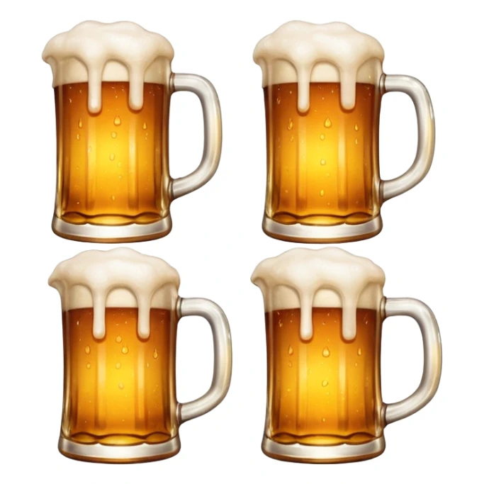 4 beers in glass jugs  sticker