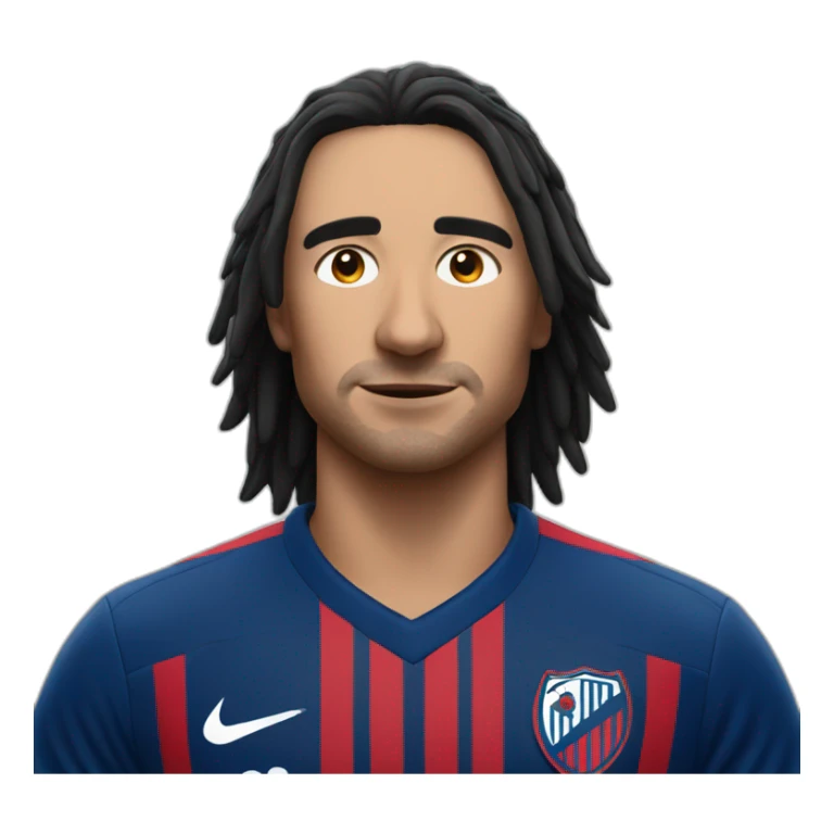 a crow wearing a san lorenzo soccer shirt sticker