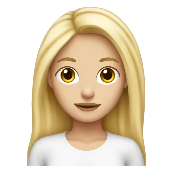 blonde white girl sticker