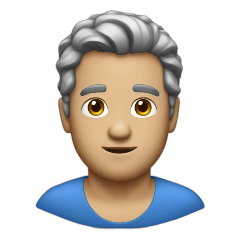 TV man wearing a blue dress sticker