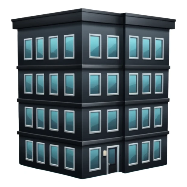 an apartment complex in flood (more than half of the building is underwater) sticker