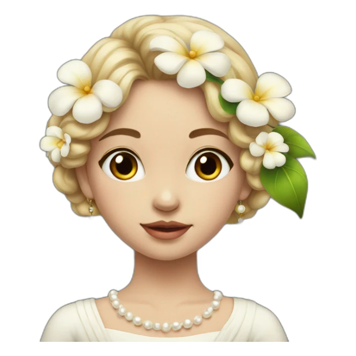 girl-with-pearl-earrings-painting holding flower sticker