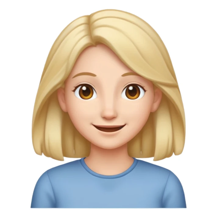 Saçını kulak arkası yapan emoji sticker