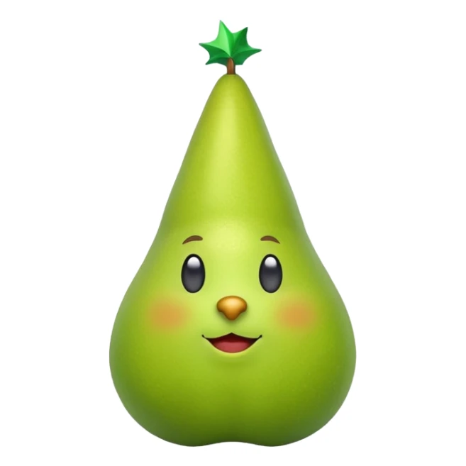 Birne die Party macht ohne Alkoholglas sticker