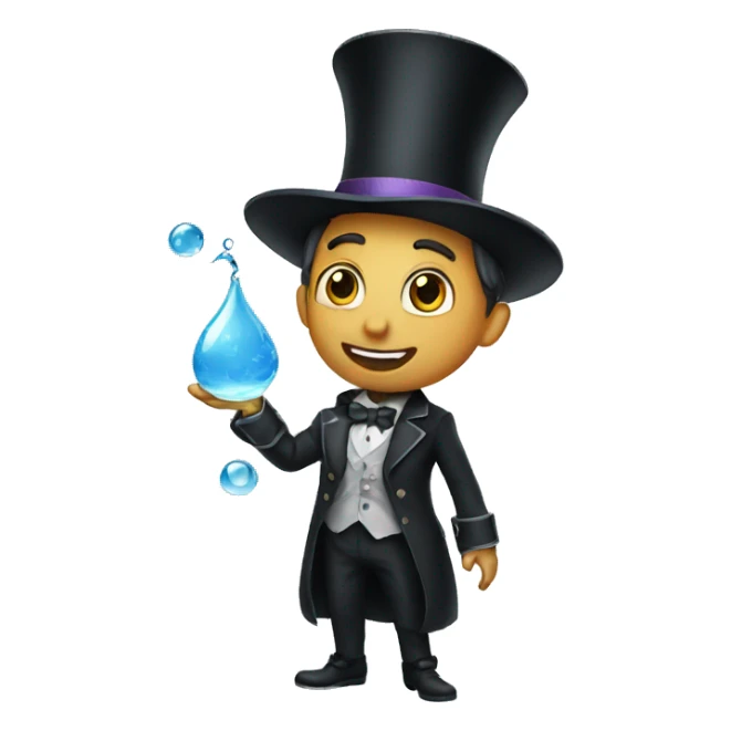 A magician who can control water  sticker