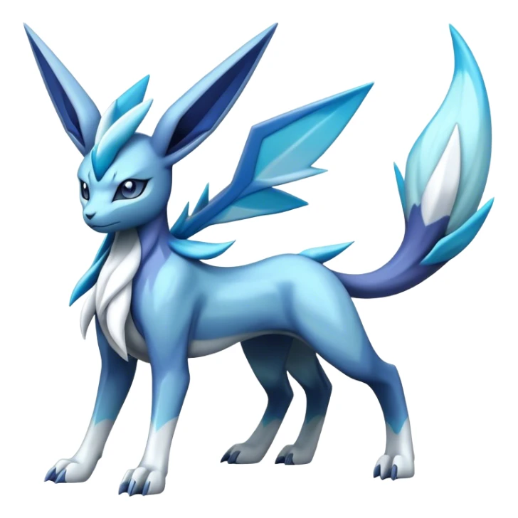 dialga-suicune-Glaceon-hybrid, full body sticker
