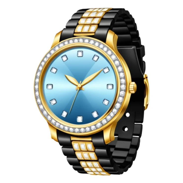 Crie um relógio de pulso cravejado de diamantes  sticker