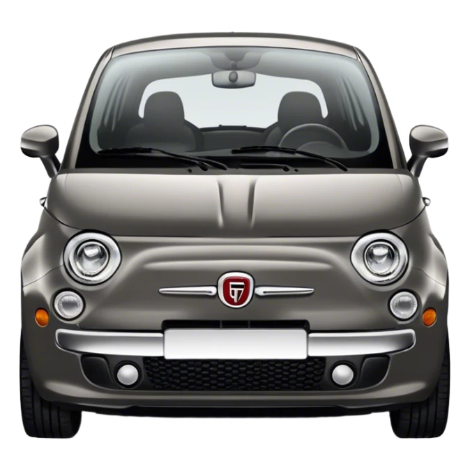 2013 charcoal fiat 500 sticker