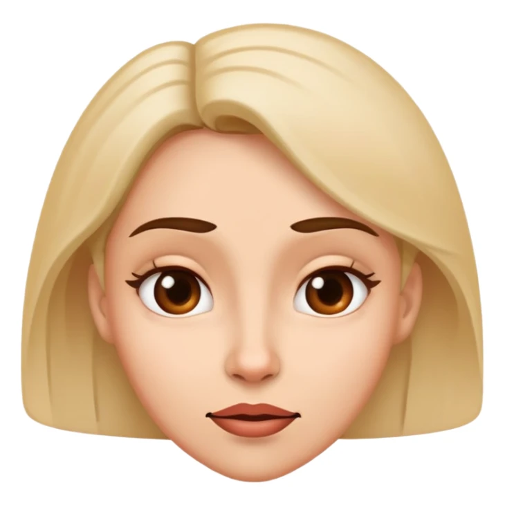 woman emoji with tricky mischievous face thinking expression sticker
