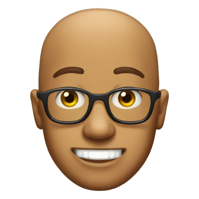 Bald black men wearing a spongebob shirt sticker