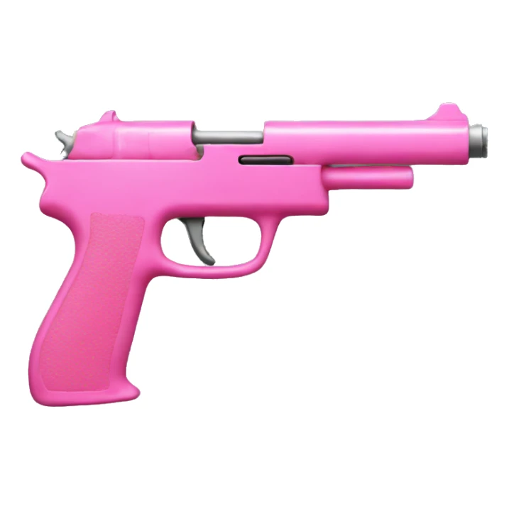 pink gun sticker