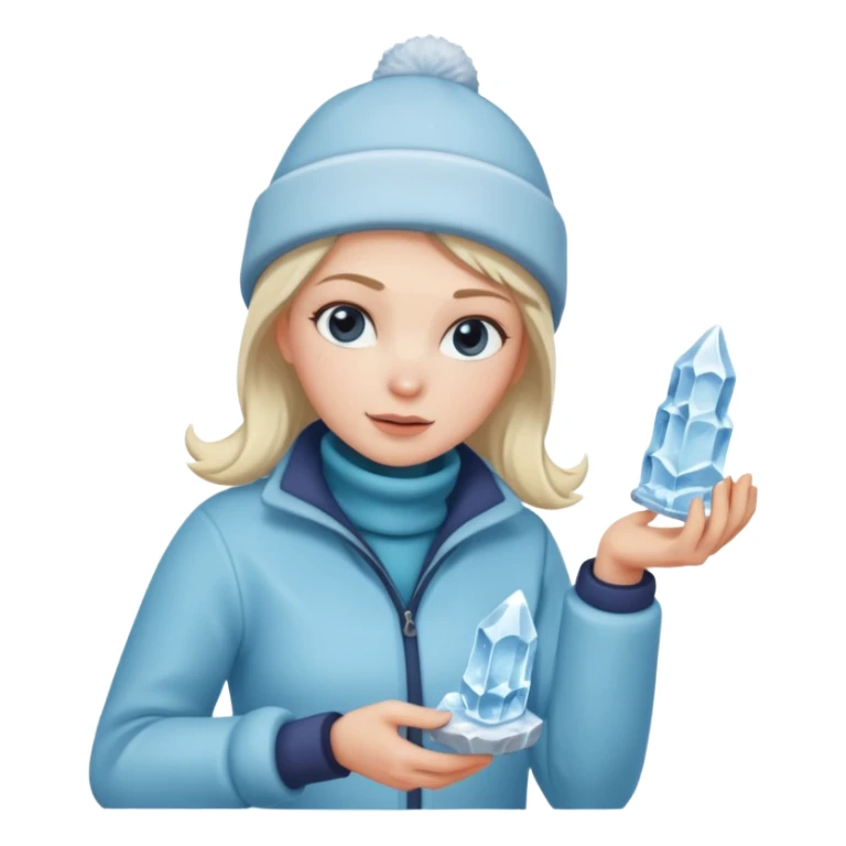 Ice Sculptor woman sticker