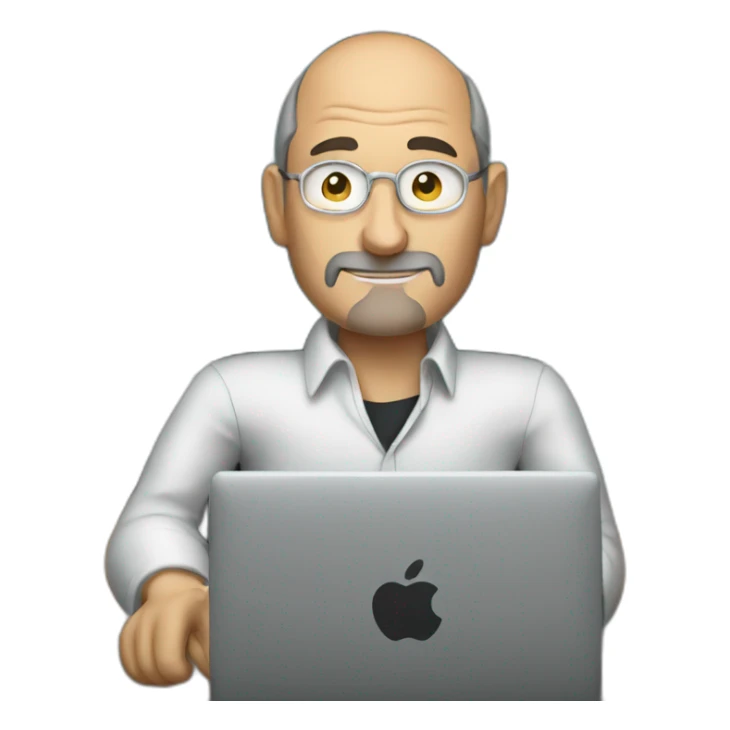 steve jobs as traveler sticker