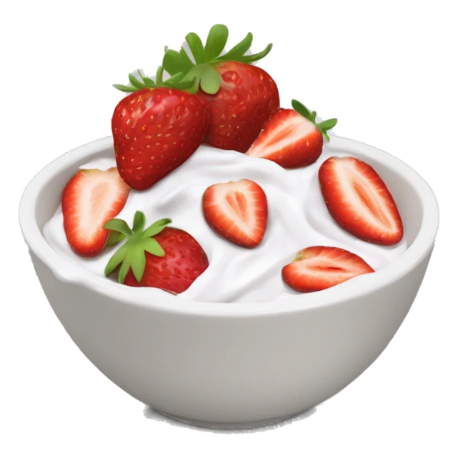 fruit yogurt bowl with strawberries and grapes sticker