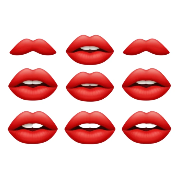 Set of lips with the words ‘crazy beautiful’ around them sticker