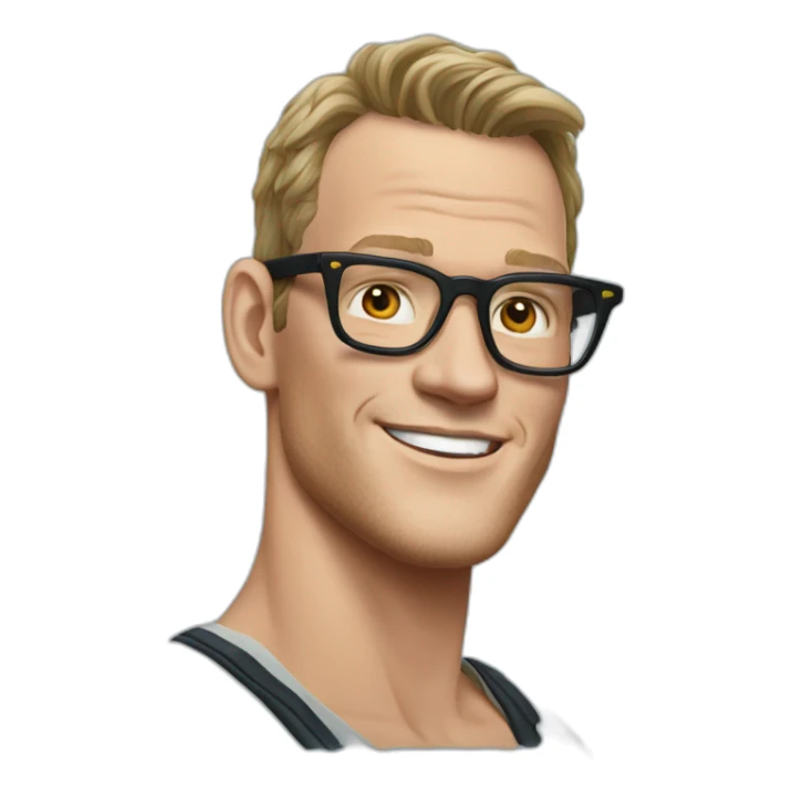 Jonathan Toews wearing glasses as beach bum sticker