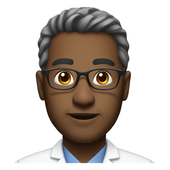 Portrait of a neurosurgeon  sticker