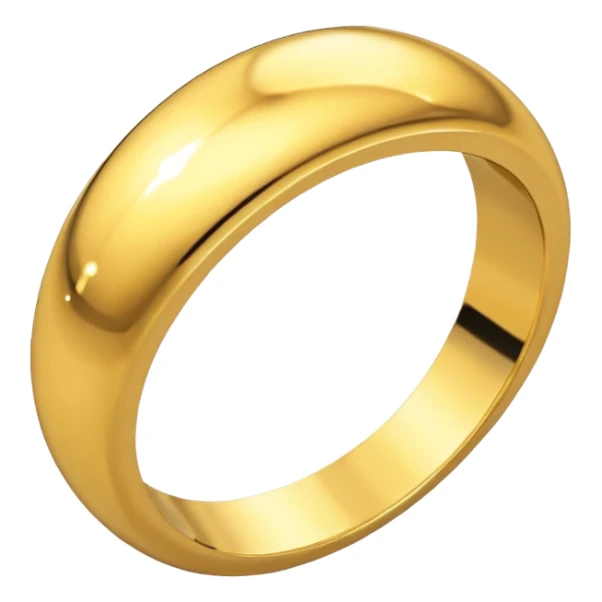 Emoji of yellow gold ring sticker