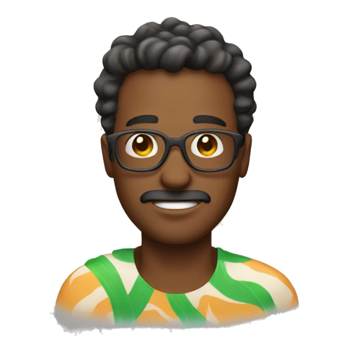 Man in beach sticker