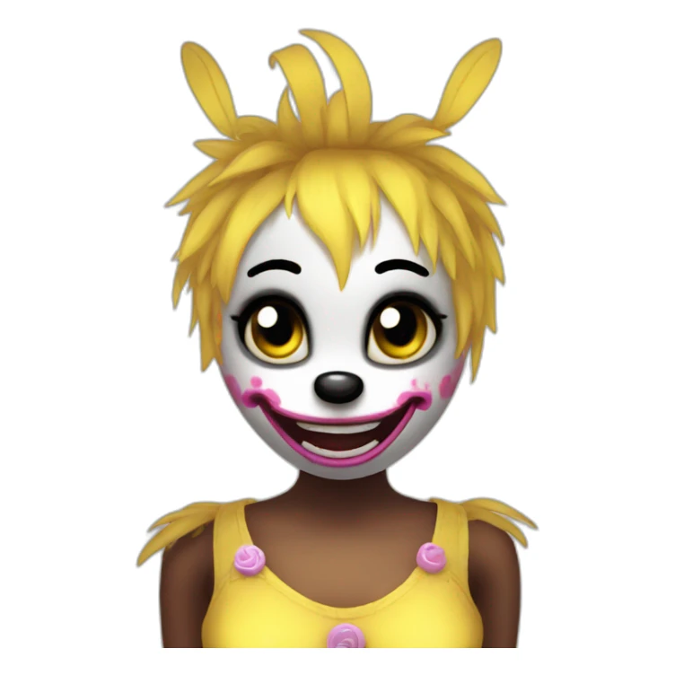 toy chica fnaf fanart sticker