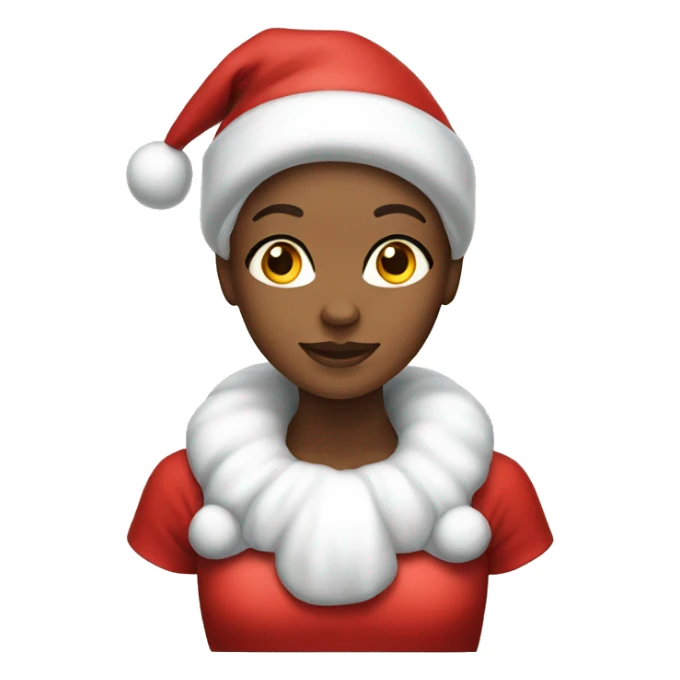 Santa Claus girl sticker