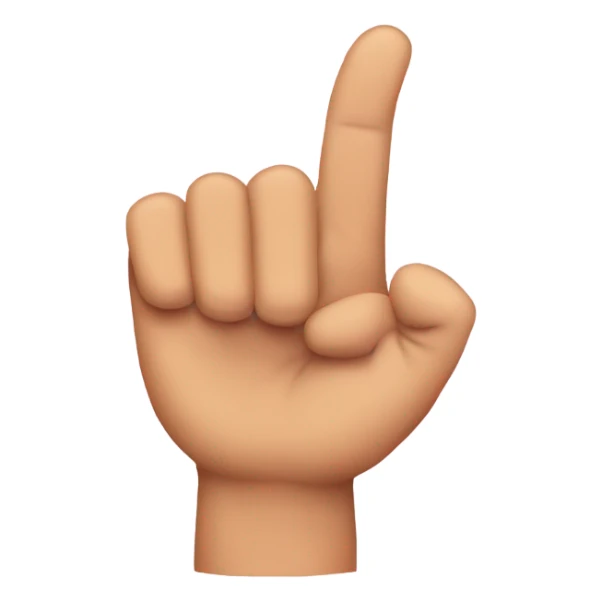 thumb  crossing to form fingerheart (vertical)emoji
 sticker