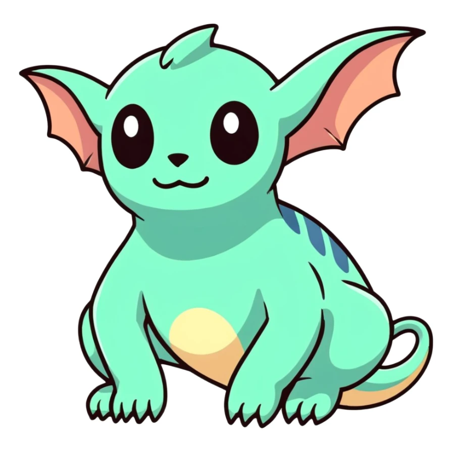 Colorful fantasy Fakémon-Creature (full body)  sticker