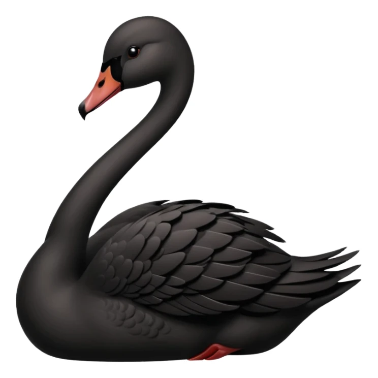 Black swan sticker