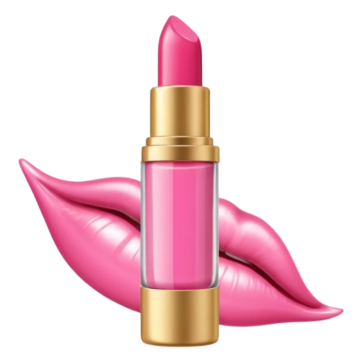 Chic lip oil tube, white/pink/clear sticker