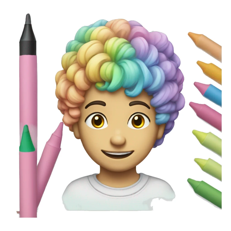  Pastel colored Markers and a coloring book sticker