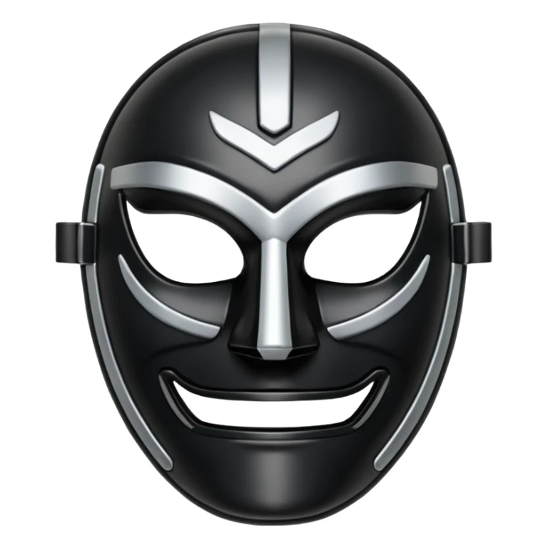 Masque noir de gardien de hockey sticker