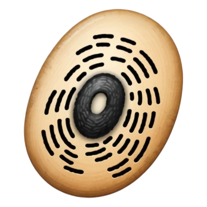 black fingerprint sticker