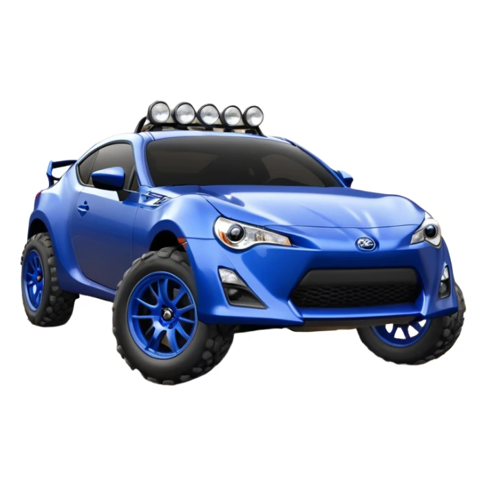 Devilish Ultramarine 2013 Off road monster scion fr-s silver wheels  sticker