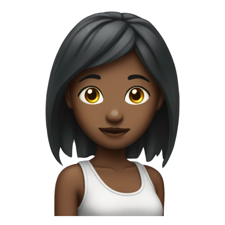 Girl with face piercings  sticker