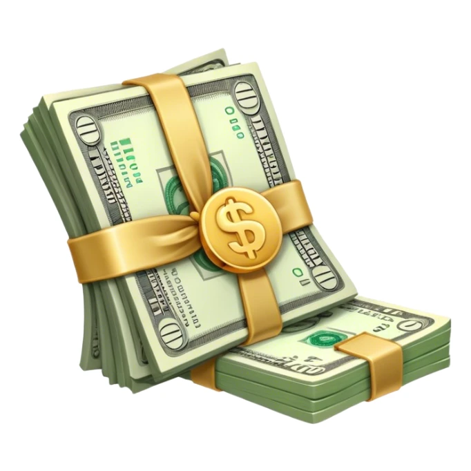 one wad of money sticker