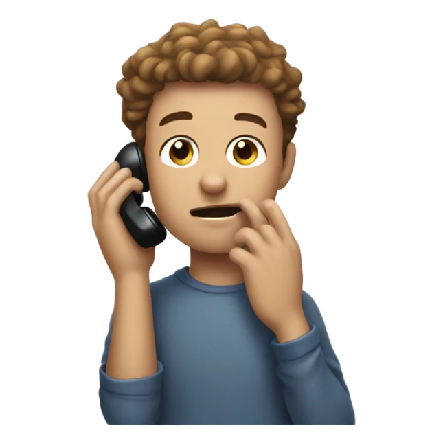 joey receiving an unexpected phone call from brian and mikey sticker