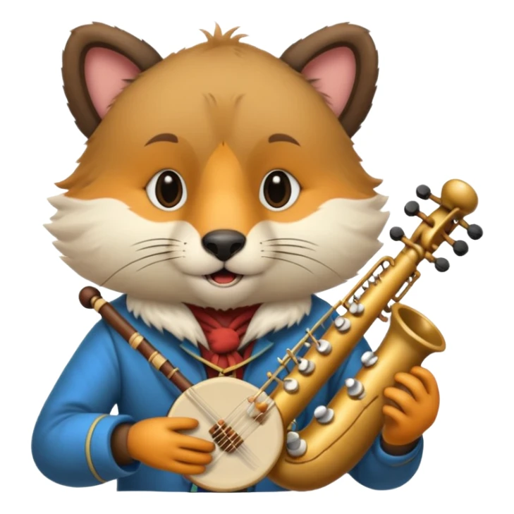 un animal musicien sticker