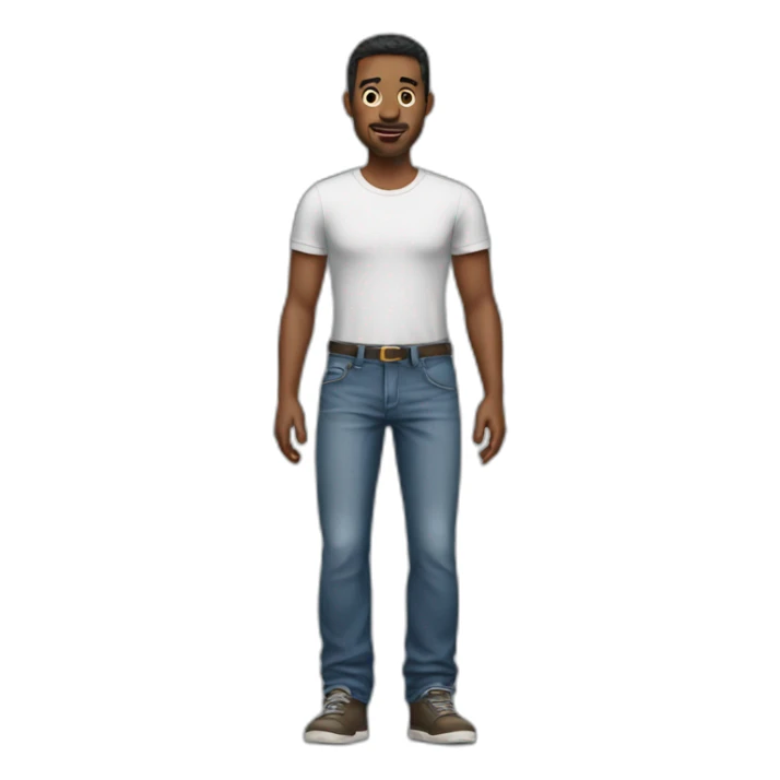 A man who made a mess in his jeans sticker