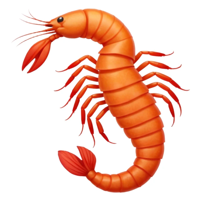 ginger woman with back shaped like a shrimp sticker