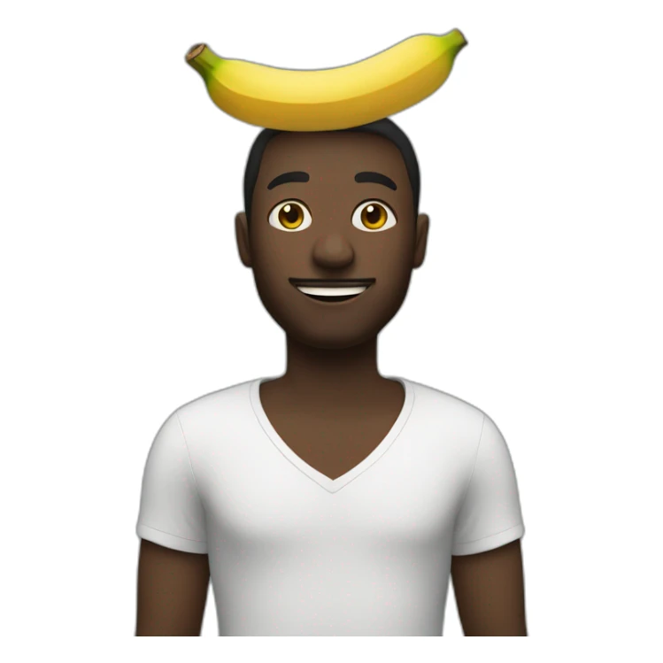Une personne noir avec des banane sticker