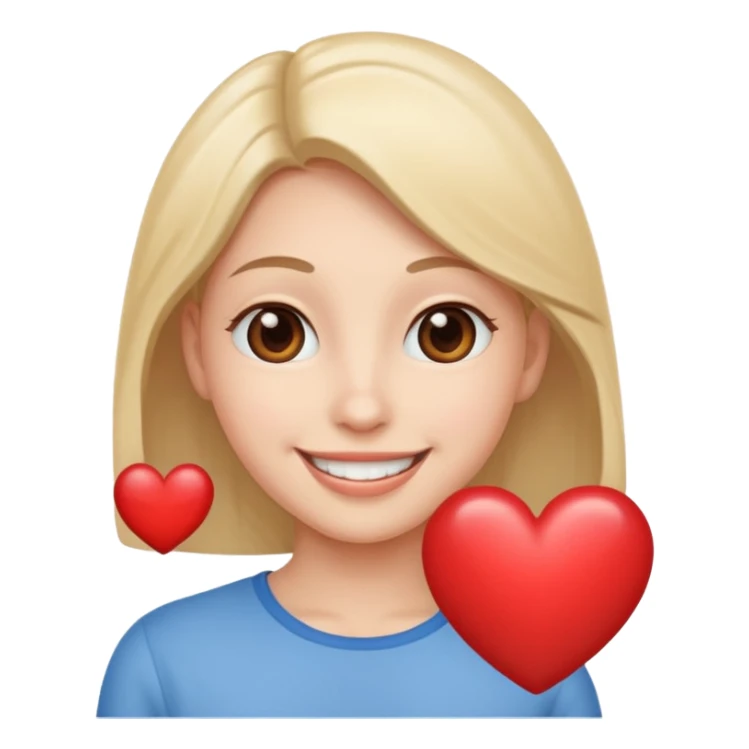 Add 🥹 + 😍 to make a cute emoji screaming love, simple but beautiful sticker