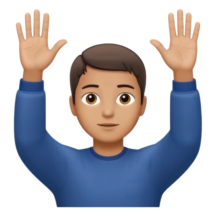 Mason 67 make the do the hands one up and one down palms facing up arms straight out sticker