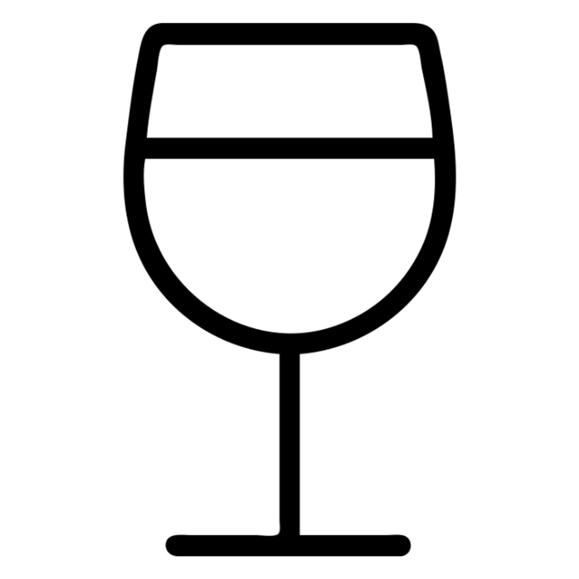 A wine glass icon sticker