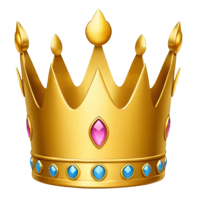 Make en emoji not realistic but rd it need to be look crown sticker