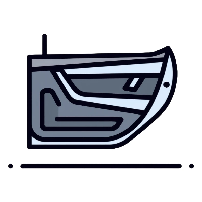 car door with sound deadening material, vehicle acoustic insulation sticker