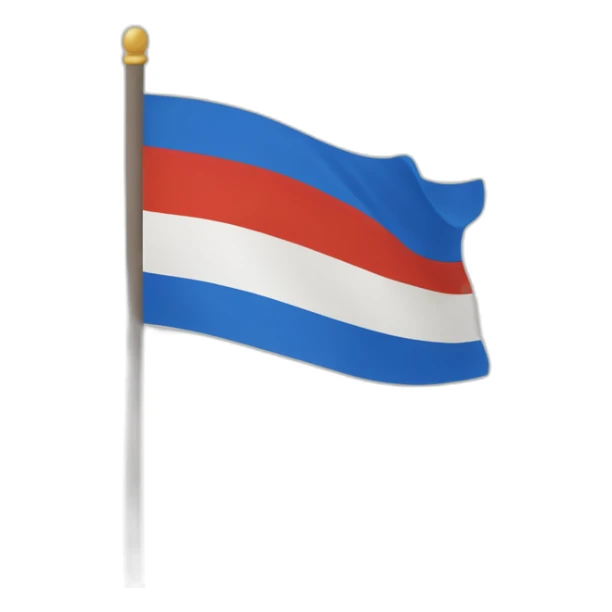 the flag of Chechenia in the IOS style sticker