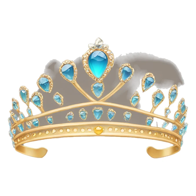 elegant tiara with a cheetah print sticker