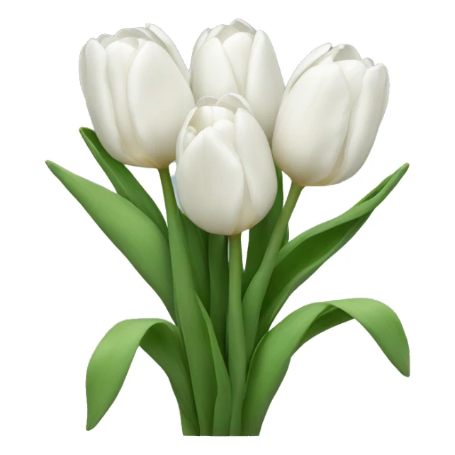 white tulips sticker